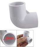 Buy 25mm Dia PVC-U Water Pipe Elbow Fitting Adapter White by uxcell