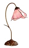 Pink Petal Tiffany Downbridge Desk Lamp
