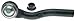 ACDelco Professional 45A0950 Passenger Side Outer Steering Tie Rod End