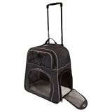 Wheeled Backpack Dog Carrier--RED