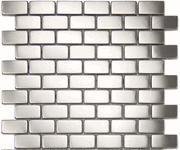 1x2 Brick Stainless Steel Tiles Earthworks Metal Mosaic Series