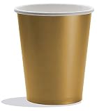 Paper Cups 9oz 14/Pk - Gold