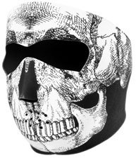 FACE MASK NEOPRENE SKULL FACE - Zan Headgear -