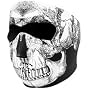 Zan Headgear Full Face Neoprene Mask Skull Face Black/White One Size Fits All OSFA