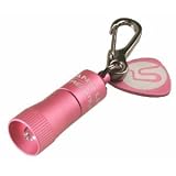 Light Miniature Keychain LED Flashlight, Pink with FREE MINI TOOL BOX