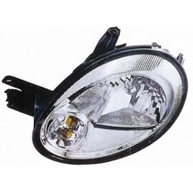 2003-2005 Dodge Neon from 05/13/03 Headlight Assembly with Chrome Bezel - Driver Side