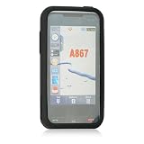 Premium Silicone Case Soft Rubber Cover for AT&T Samsung Eternity SGH-A867 (Choose from Black, Clear, Blue, Pink) (Black)