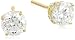 IGI Certified 18k Gold Round-Cut 4-Prong Diamond Studs (2 cttw, H-I Color, SI1-SI2 Clarity)