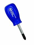 Wiha 45150 3K Cushion Grip Phillips Screwdriver #2x40-Stubby Black Tip Replaces 46162