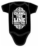 ON18 Johnny Cash I Crawl the Line Baby Onesie Creeper Onesies