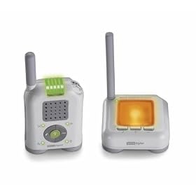 Fisher-Price Mom Response Audio Baby Monitor, 900MHz - White/Grey