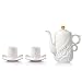 LIULI-LIULI Living- Seasonal Tastes- Fragrant Orchid (Tea set: 1 Teapot+ 2 Tea Cups+ 2 Saucers)