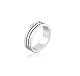 VINANI Ring Double Line Silber 925 RDL Gr: 60/19