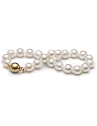 AA+ Quality, 7.0-7.5 mm, 7.5-inch, White Akoya Pearl Bracelet