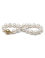 AAA Quality, 7.0-7.5 mm, 7.5-inch, White Akoya Pearl Bracelet