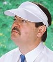 Sports sun visor in white
