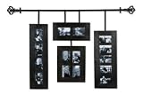 Hanging Collage Frames with Decorative Iron Rod