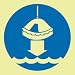 IMO186P - IMO, Symbol, Lower Life Raft To Water, 6