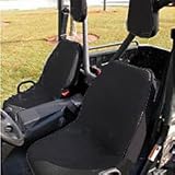 Rugged Ridge 63240.01 Black Fabric Seat Cover with Headrest Cover for Yamaha Rhino - Pair