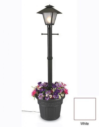 Cape Cod Floor Lamp With Planter 6ft 8in White