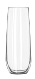 Libbey 8.5 oz. Stemless Flute Glasses in Clear, Set of 12