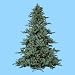 7.5' Pre-Lit Rocky Mountain Fir Artificial Christmas Tree - Clear Lights