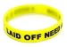 Rubber Wristband Laid Off Need A Job.Com