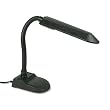 Ledu L516MB Economy Fluorescent Gooseneck Desk Lamp w/Pencil Holder Base, 18h, Matte Black