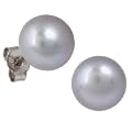 Bella Donna 656307 - Pendientes de mujer de plata de ley con perla de agua dulce (2 perlas)