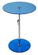 Eurostyle Rafaella Round Glass Side Table 21194 Adjustable