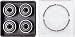 Element Thriftwood Black Abec 3 Skateboard Bearings