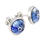 Millefiori 10mm Stud Earrings