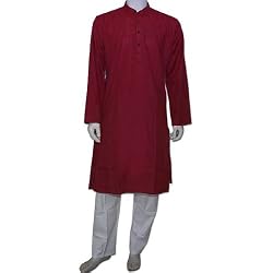 Kurta Pyjama Mens Casual Fashion of India Yoga Dress Size M Chest :38(gkp556a)