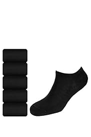 5 Pairs of Plain Trainer Liner Socks