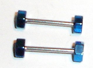 Body Accentz™ Nipple Ring Bars Nuts and Bolts 