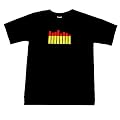 LED Leucht T-Shirt Motiv Equalizer