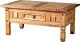 Distressed Corona Coffee Table With Drawer