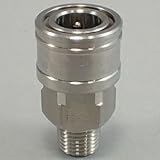 バルブレス中圧用ソケットカプラー・ステンレス(メネジ取付用) TS-2SM-SUS