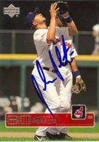 Jhonny Peralta, Cleveland Indians, 2003 Upper Deck Autographed Card