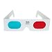 BRAND NEW & SEALED ANAGLYPH 3D GLASSES RED & CYAN (2 PAIRS)