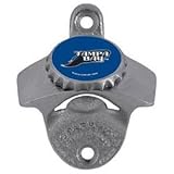 Tampa Bay Rays Mountable Steel Bottle Opener-Throwback Logo Version