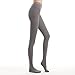 Fytto Style 1026 Women's Comfy Compression Socks, 15-20mmHg, Pantyhose, Gray, Small Size