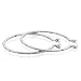 Sterling Silver Diamond Accented Inside-Outside Hoop Earrings