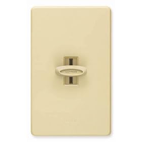 Lutron Electronics Glyder Incandescent Slide Dimmer Switch, Ivory #GL600-H-IV by Lutron