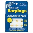 Mack's Pillow Soft Silicone Earplugs, Value Pack, 6 pr
