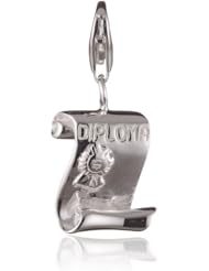 VINANI brand Germany 925 Sterling Silver Charm Pendant Graduation Certificate shiny Diploma HDI