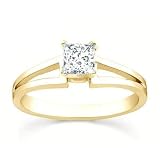 0.25 Carat VS2 - GIA Certified Diamond Solitaire Engagement Ring on 14k White Gold