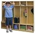 5-Section Coat Locker - Bench - Early Childhood Resources ELR-0453