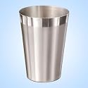 Edelstahlbecher Edelstahltasse Edelstahl Becher 0,3 l stapelbar