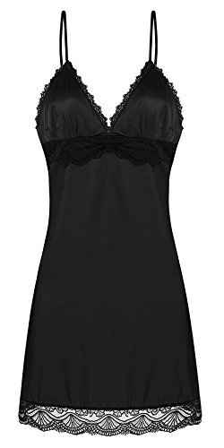 Ekouaer summer nightwear women s satin night gown lace nighties,b…